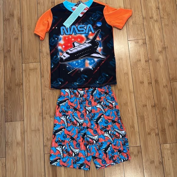 NWT New Size 6/7 Boys NASA 3 piece pajama set. T-shirt, Tank Top and Shorts. - Picture 6 of 6